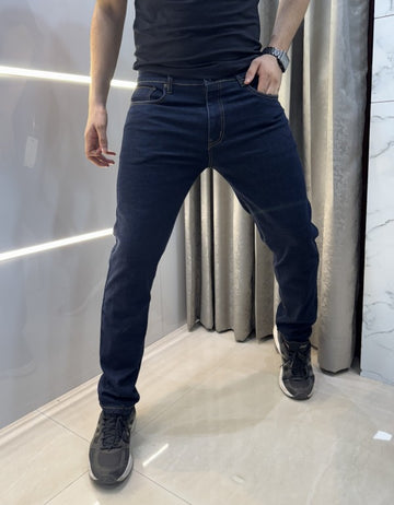 Lacoste Navy Blue Imported Hyperflex Denim