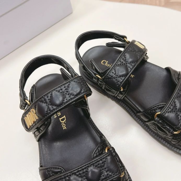 Christian Dior Dioract Black Sandal