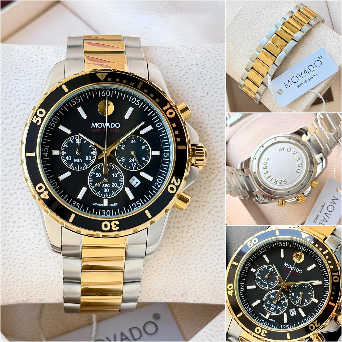 The Movado Series 800 Chronograph is a collection