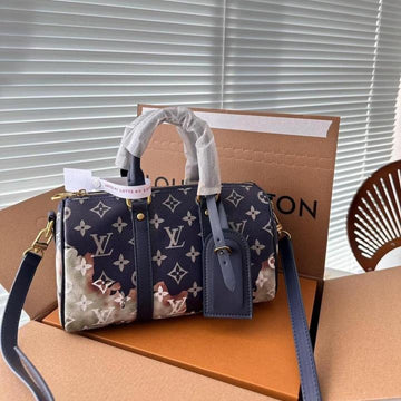 Louis Vuitton Keepall Bandouliere Monogram Travel Speedy With OG Magnetic Box