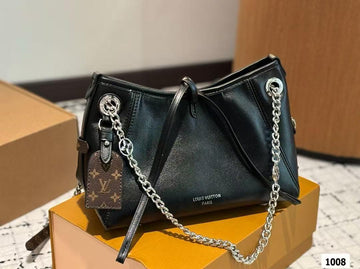 LOUIS VUITTON BB CARRYALL BLACK CHAIN SHOULDER BAG