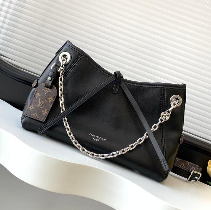 LOUIS VUITTON BB CARRYALL BLACK CHAIN SHOULDER BAG