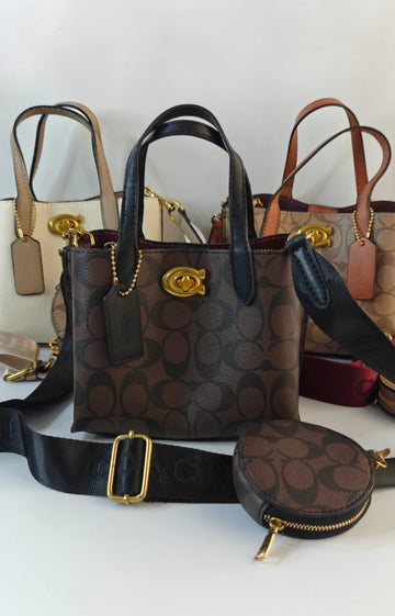 COACH WILLOW SIGNATURE TOTE BAGS