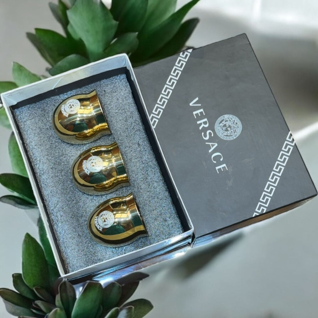 SUPER ELEGANT 18K GOLD PVD PLATING KULLAD GIFT SET