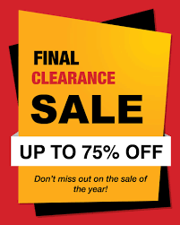 Clearance sale