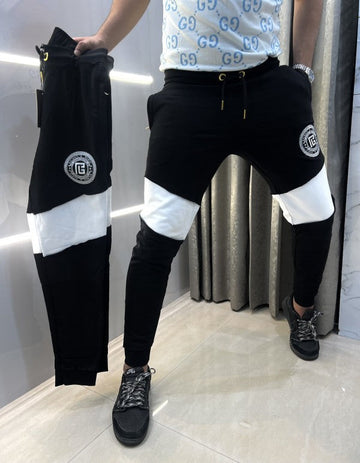 Balmain Paris Embroidery Logo Cut Design Imported Premium Jogger