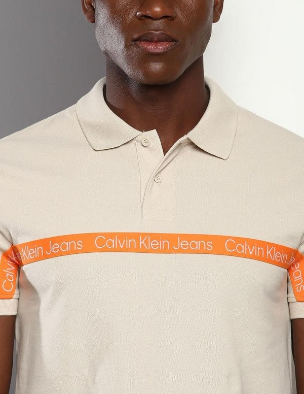 Calvin Klein Embroidery Logo Premium Polo T-Shirt