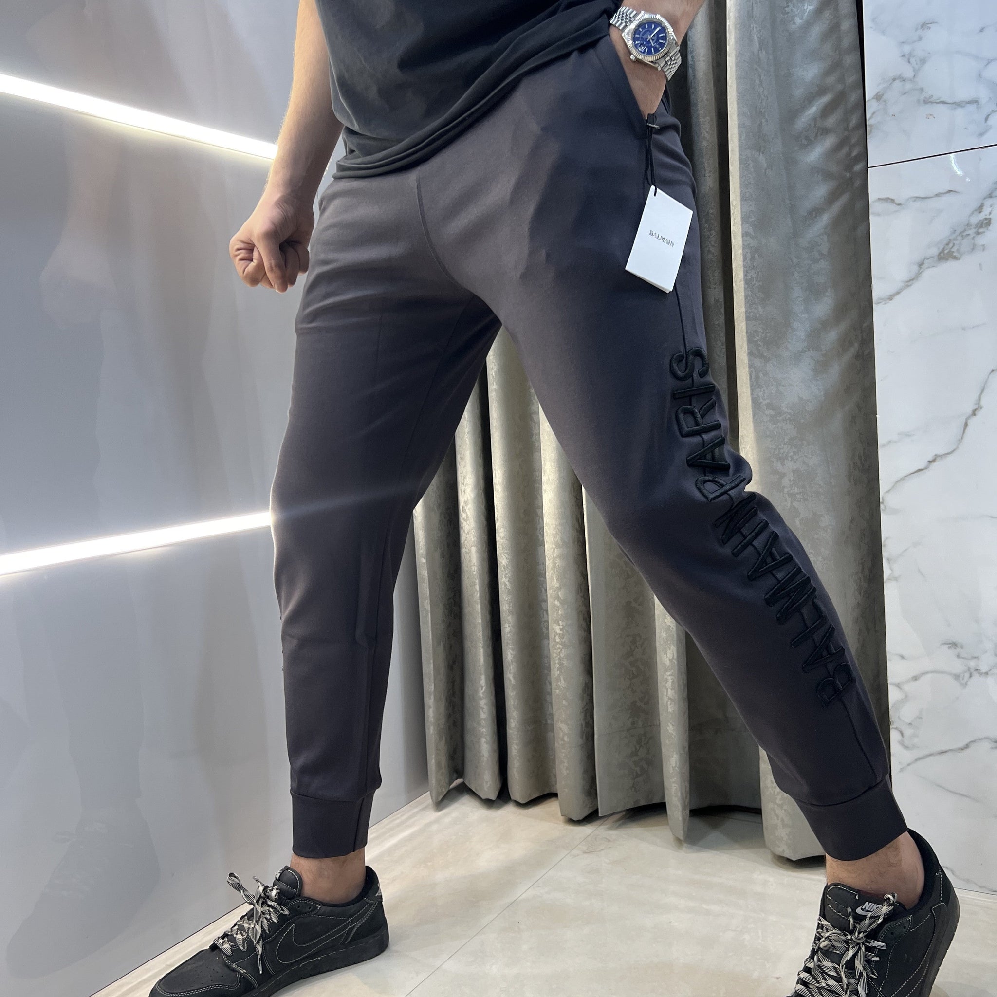 Balmain Paris Embroidery Work Imported Premium Jogger