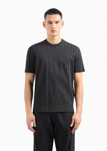 Armani Exchange All Over Printed Premium Classic T-Shirt