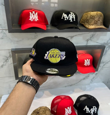 Lakers Black Embroidery Logo Imported Cap