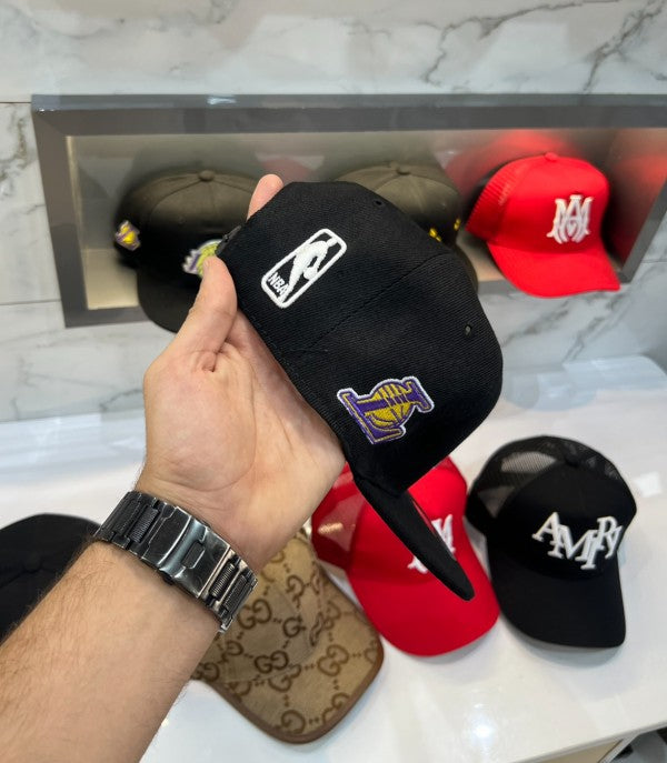 Lakers Black Embroidery Logo Imported Cap