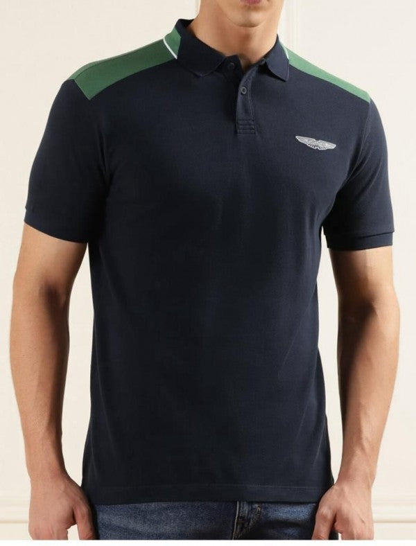 Hacket Aston Martin Logo Print Premium Polo T-Shirt