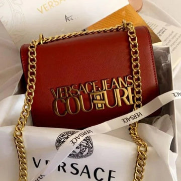 Versace Jeans Couture Saffiano Lock Crossbody Bag