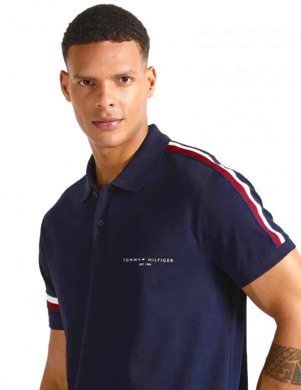 Tommy Hilfiger Logo Print Premium Classic Polo T-Shirt