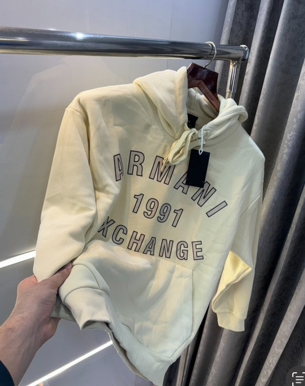 Armani Exchange Logo Print Premium Hoodie