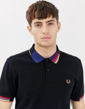 Fred Perry Embroidery Logo Premium Polo T-Shirt