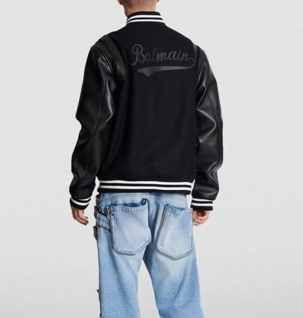 Balmain Paris 2 Designer Imported Varsity Jacket