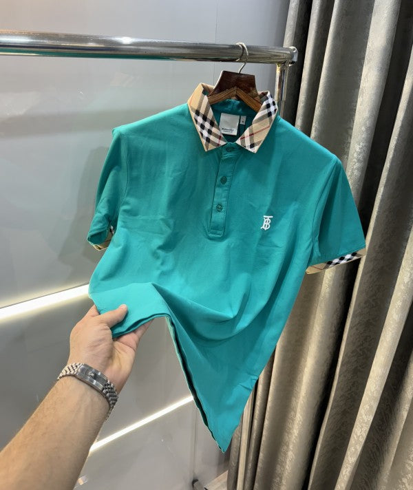 Burberry Collar Look Premium Polo T-Shirt