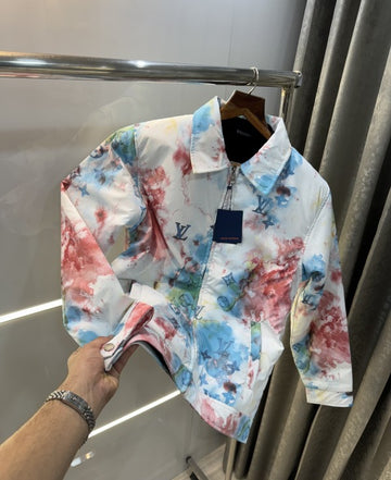 Louis Vuitton Printed Imported Luxury Bomber Jacket