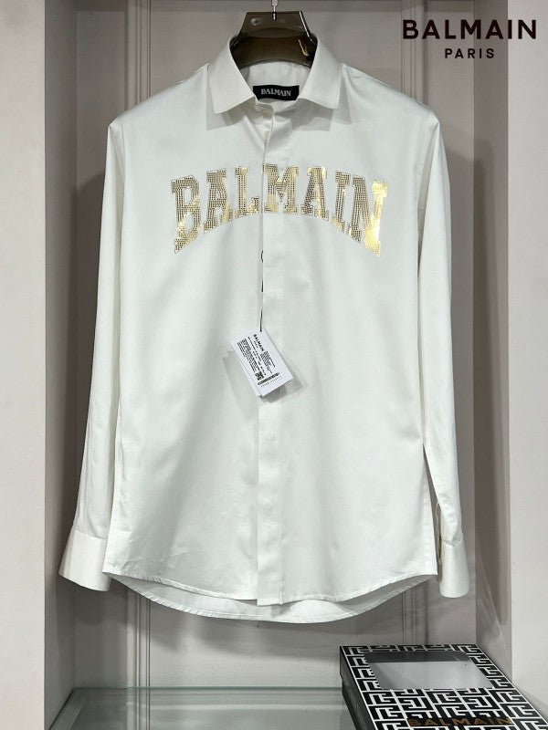 Balmain Paris Designer Shirt With Premium Carry Bag