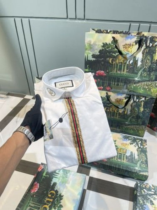 Gucci premium imported shirt with black ox and carry bag