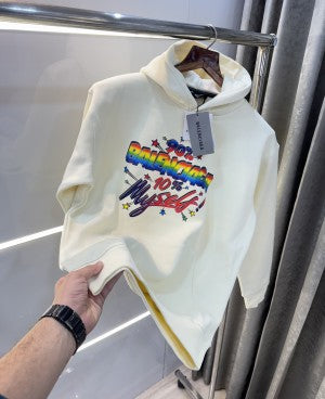 Balenciaga Logo Print Imported Premium Hoodie