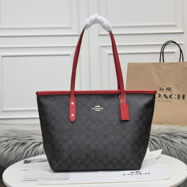Coach Signature City Tote Bag With OG Box & Dust Bag