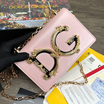 Dolce & Gabbana D&G Nappa Leather Shoulder Bag WIth Box