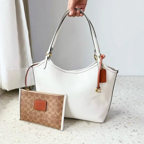 Coach Day Tote With Removable Pouch & Dust Bag