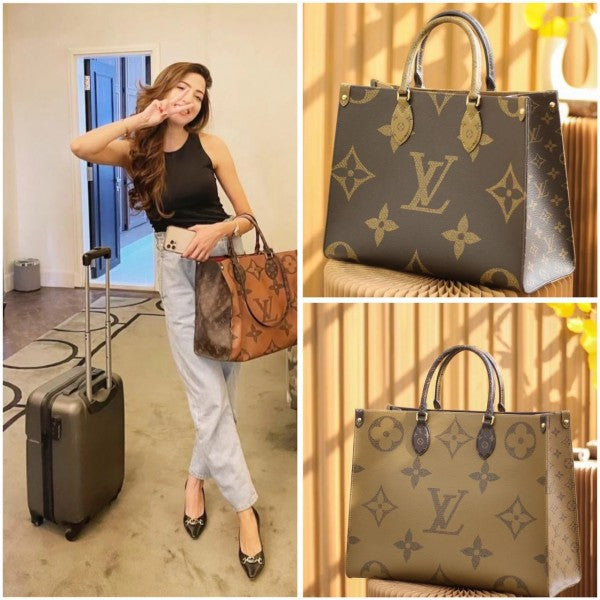 Louis Vuitton On The Go – Monogram Premium Leather Tote Bag