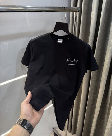 Tommy Hilfiger Black Back Print Premium T-Shirt