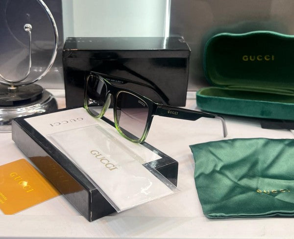 Gucci Dual Green-Black Luxury Shade 1001 Sunglasses