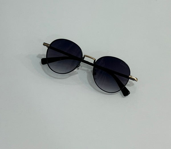 Cristian Dior Black-Gold Luxury Shade Sunglasses