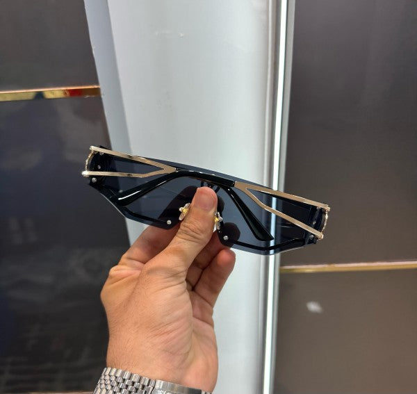 Versace Designer Side Logo Black Shade