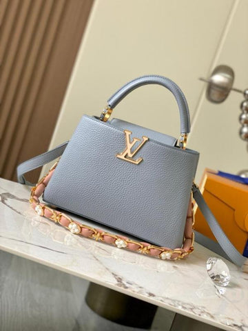 Louis Vuitton LV Capucines Premium Quality Leather Bag With OG Box