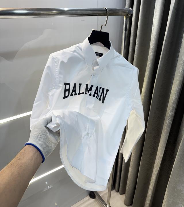 Balmain Paris Embossed Logo Premium Shirt