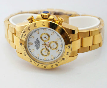 Rolex Daytona Yellow Gold White Index Dial - LABLEWHORE.COM