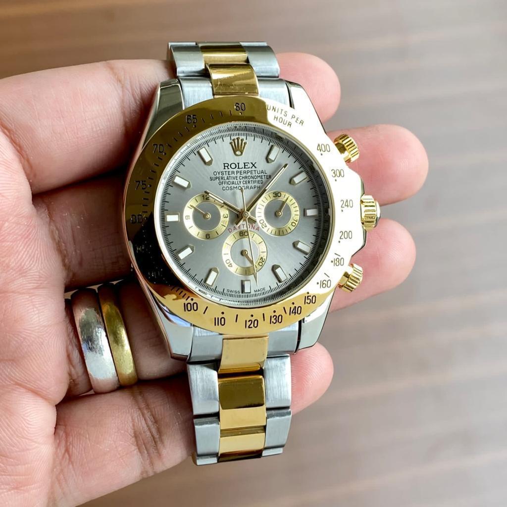 Rolex Daytona 40 Steel Gold Zenith Grey Dial