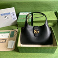 GUCCI APHRODITE LEATHER HOBO BAG WITH EXTENSION BELT - LABLEWHORE.COM