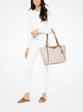 Michael Kors MK Whitney Tote Bag With Dust Bag (White) - LABLEWHORE.COM