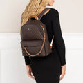 Michael Kors MK Slater Monogram Backpack With Dust Bag - LABLEWHORE.COM