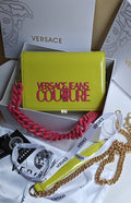 VERSACE COUTURE PATENT LEATHER SLING BAGS - LABLEWHORE.COM