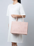 Christian Dior Cannage Embroidery Book Tote Bag With Dust Bag - Pink - LABLEWHORE.COM