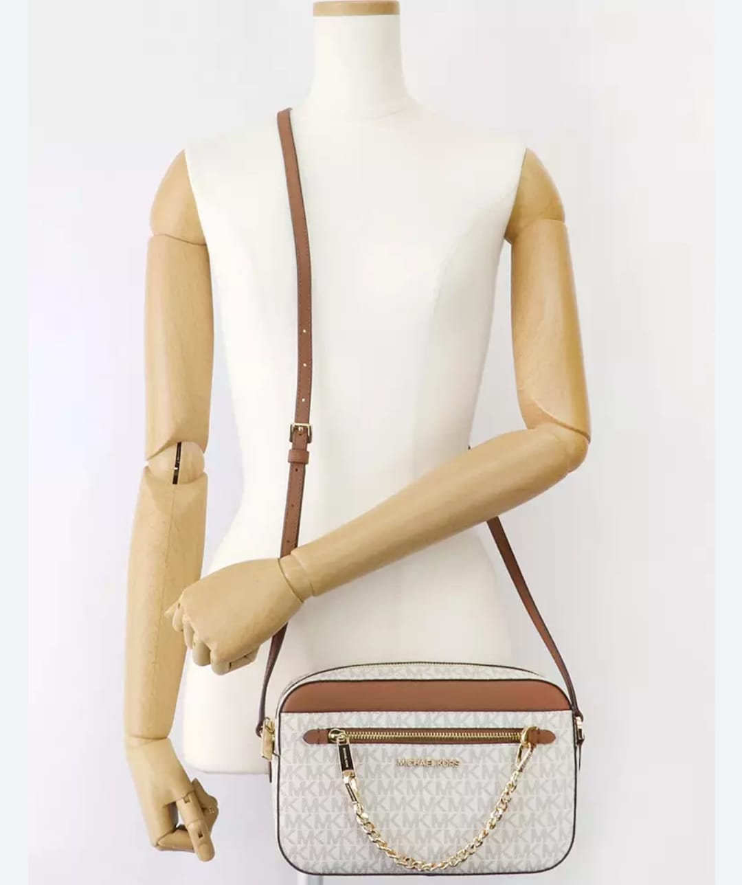 MICHAEL KORS JET SET EAST WEST CHAIN CROSSBODY SLING BAGS - LABLEWHORE.COM