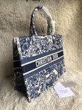 Dior Tiger Book Tote Oblique Embroidery With OG Box & Dust Bag & Scarf - LABLEWHORE.COM