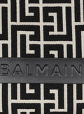 Balmain B-Army 42 Monogrammed Jacquard Leather Tote Bag With Dust Bag - LABLEWHORE.COM