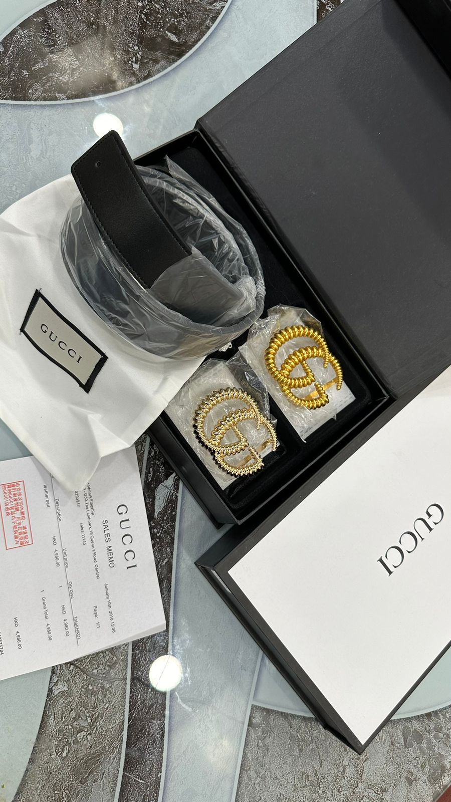 GUCCI DOUBLE BUCKLE BELTS - LABLEWHORE.COM