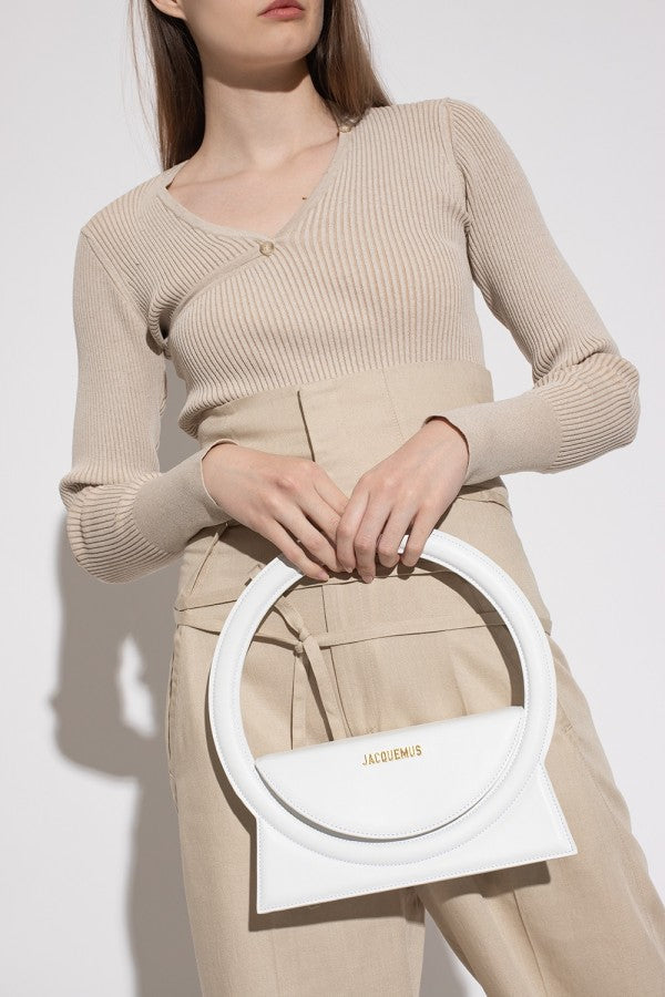 Jacquemus Le Sac Rond Bag With OG Box Dust Bag & Extra Sling Belt