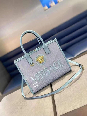 VERSACE ALL OVER LA MEDUSA TOTE BAG