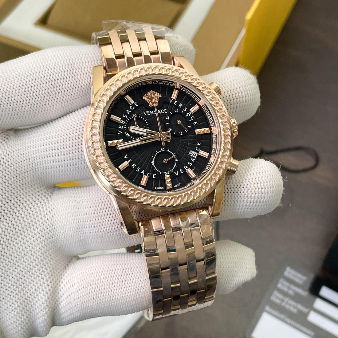 All New Versace Greca Rose Gold